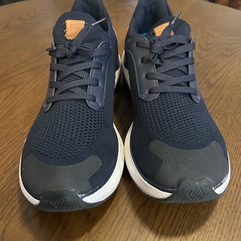 Johnston & Murphy Navy Sneakers with Tan Accents